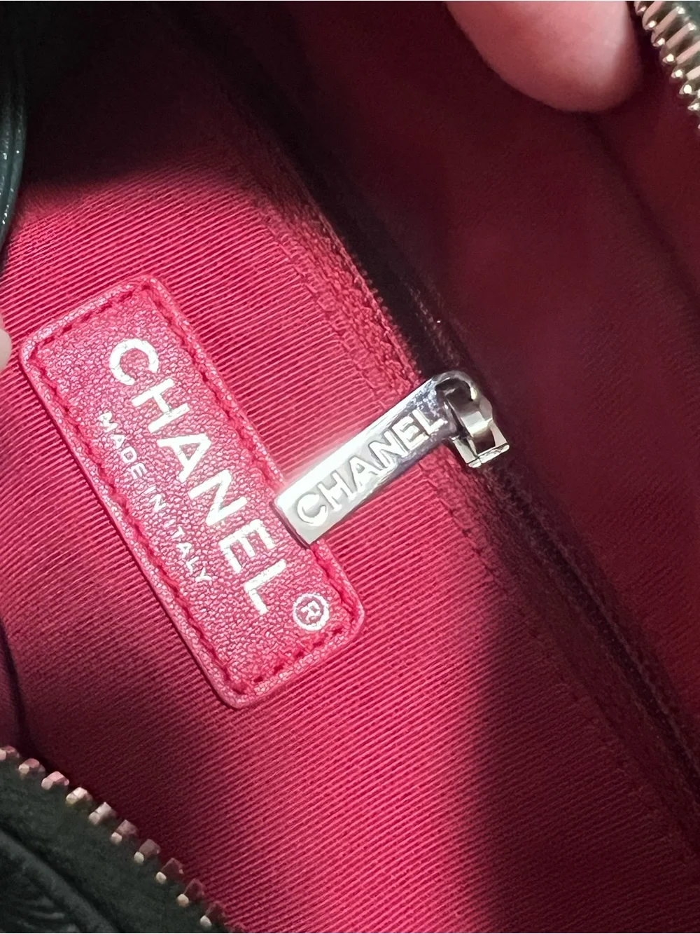 CHANEL Gabrielle Green Quilted Lambskin Chain Strap Crossbody with Gold CC Charm